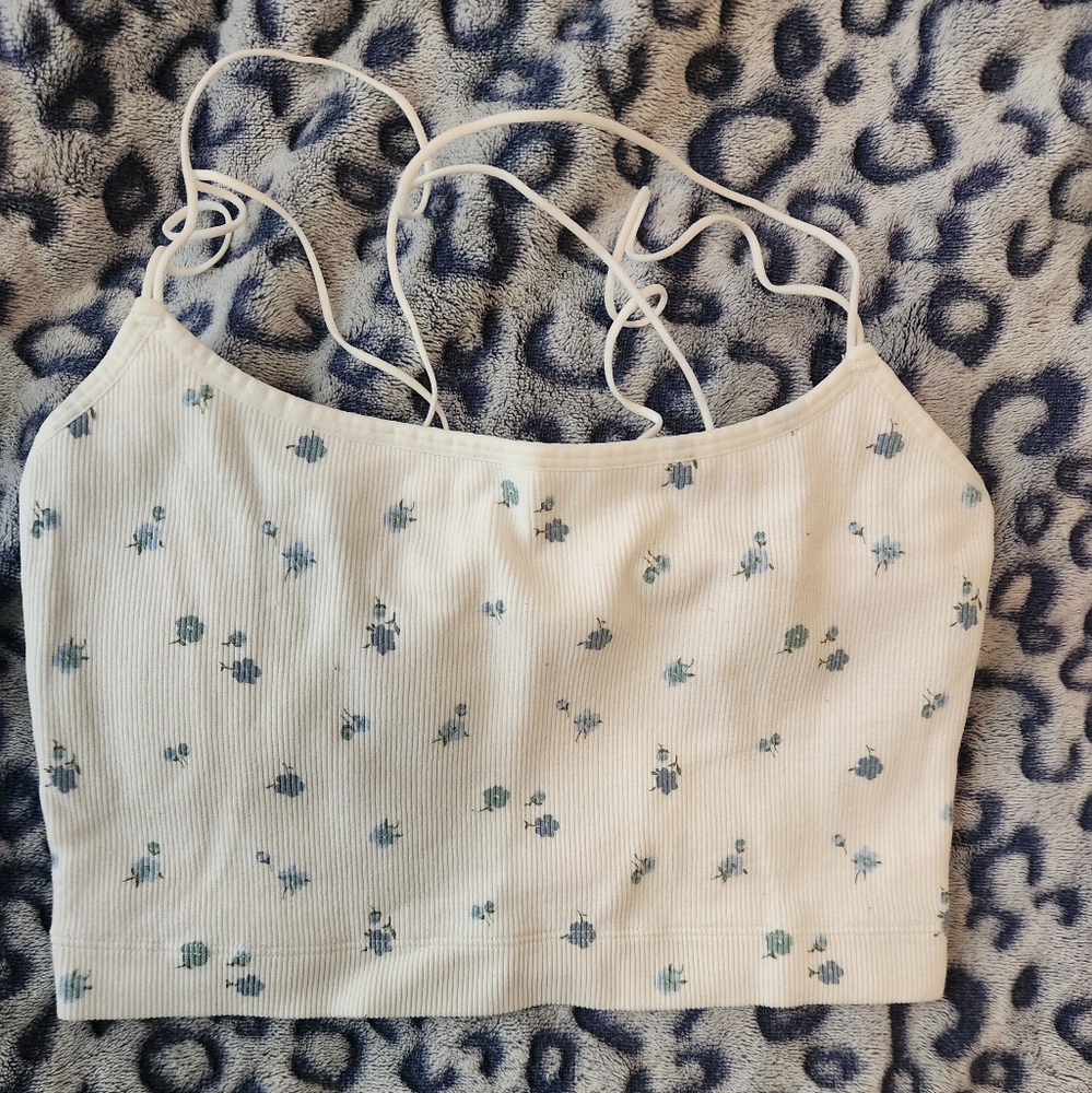 Gilly Hicks Ribbed Crop Top
